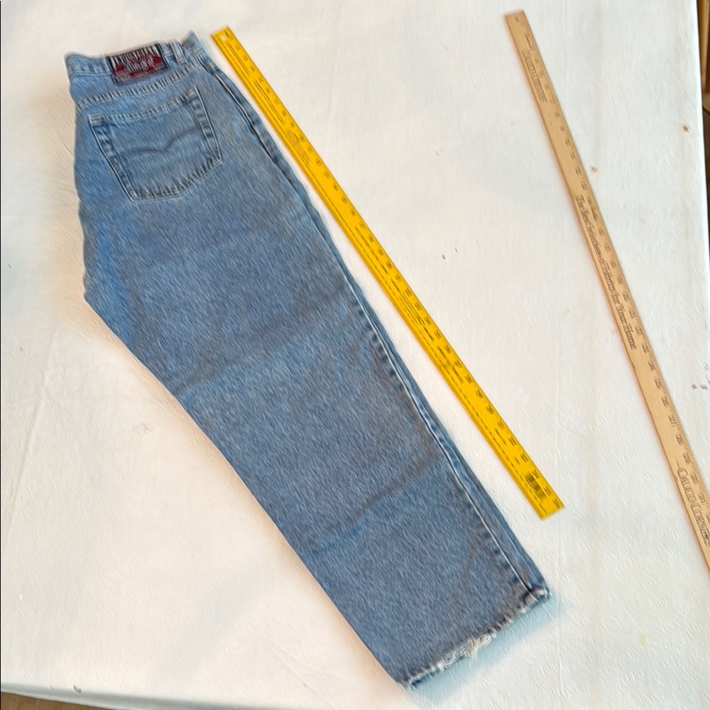 Blue Straight Cut Denim Jeans